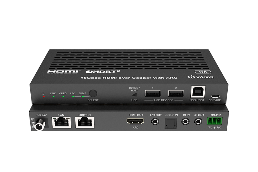 Приемник сигнала HDMI,USB Infobit iTrans E100V3K-R